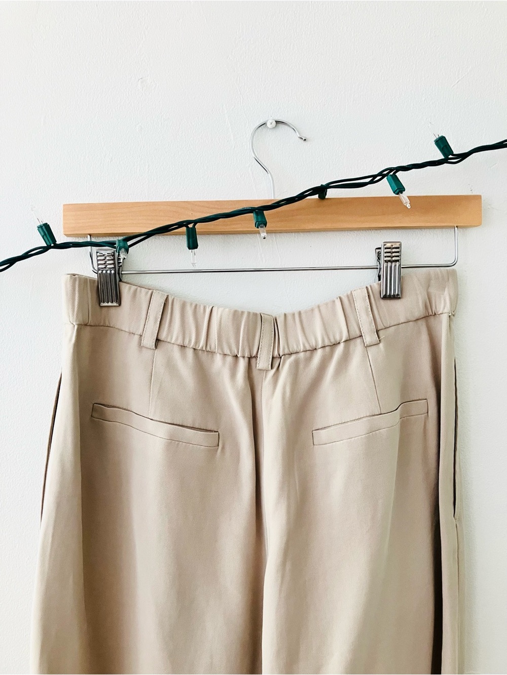 NWOT Open Edit Tan Wide Leg Trousers - Picture 3 of 5